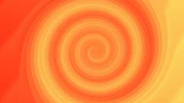Hipnotik etkisi olan hareketli dönen spiral. Pürüzsüz bir döngüde kırmızı, turuncu ve sarı renklerin yumuşak bir gradyanı.