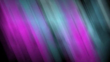 Yumuşak, bulanık çapraz renk bantlı animasyon arkaplan. Mor ve mavi bir eğim, siyah bir arkaplanda sürekli, nazik, parıltılı bir hareket..