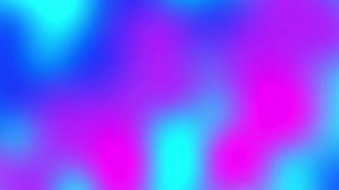 Yumuşak, bulanık renk damlalarıyla canlandırılmış arka plan. Akışkan mavi, mor ve cyan gradyan sürekli, nazik bir kayma hareketi.