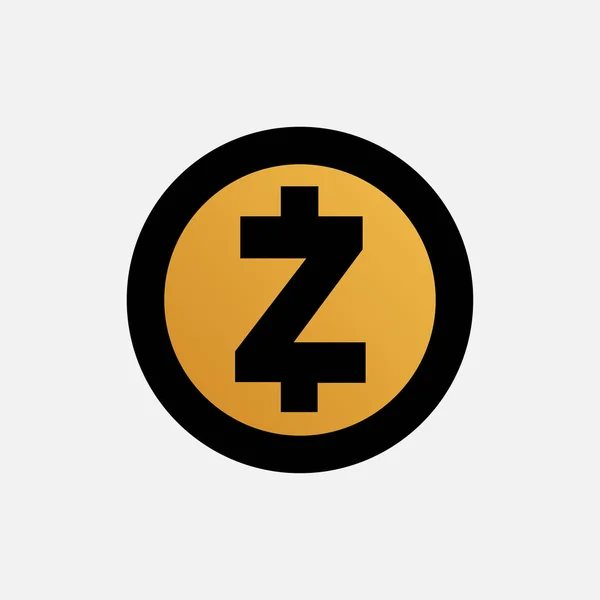 Zcash Icon Vektor Isoliert — Stockvektor