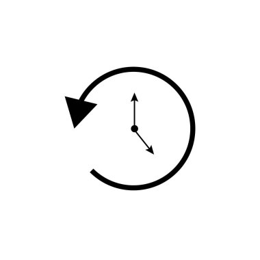 Geçmiş simgesini sanat vektör tasarımı