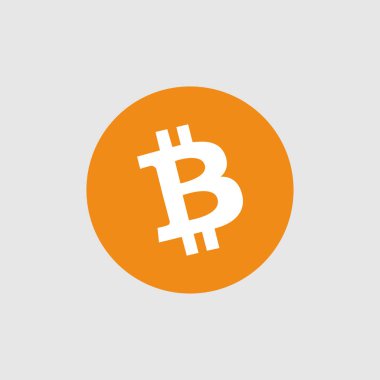 İzole Bitcoin nakit vektör işareti