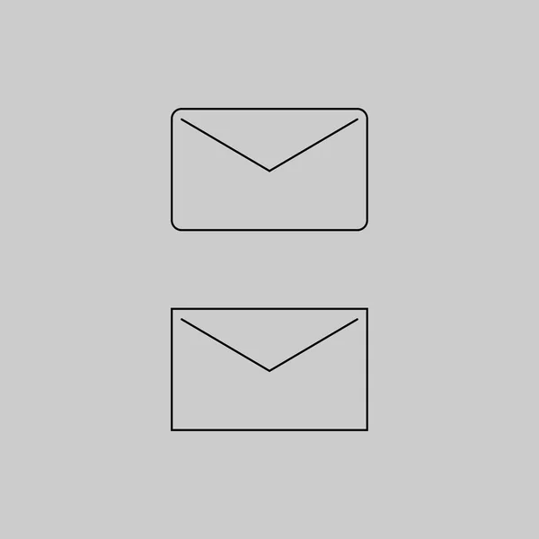 Icône Mail Design Vecteur Isolé — Image vectorielle