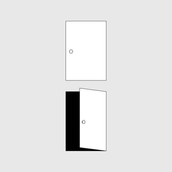 Conception Vectorielle Icône Porte — Image vectorielle