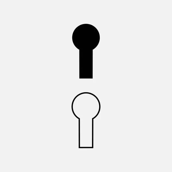 Keyhole Icon Vector Design — Stock Vector