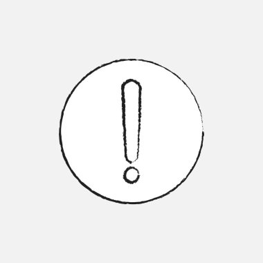 İzole ünlem işareti tasarım