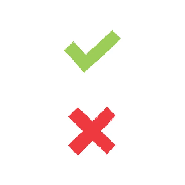 Right Wrong Icon Design — Stock Vector