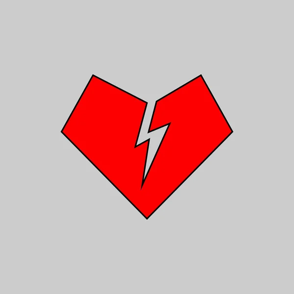 Corazón Icono Vector Diseño — Vector de stock