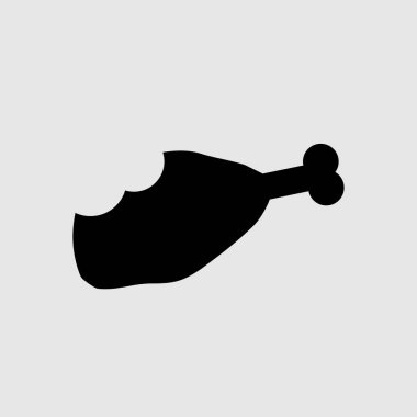 Tavuk bacağı sanat vektör izole