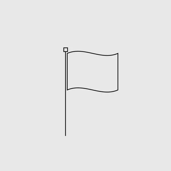 Bandiera Icona Vettoriale Design Isolato — Vettoriale Stock