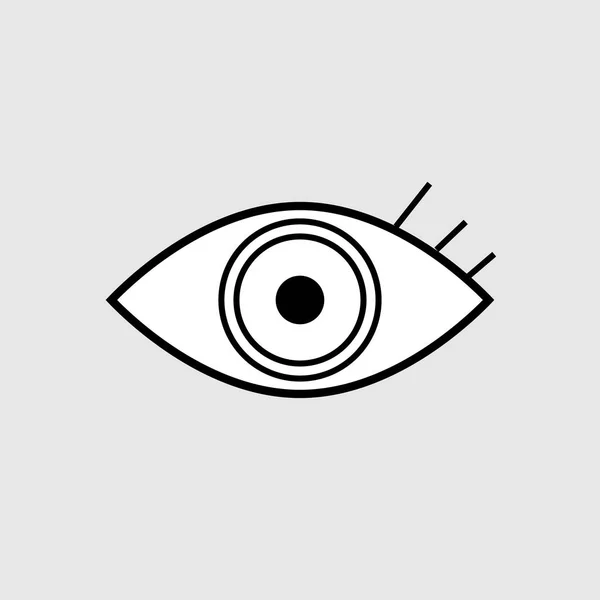 Eye Icon Vector Design Isolated — Stock Vector