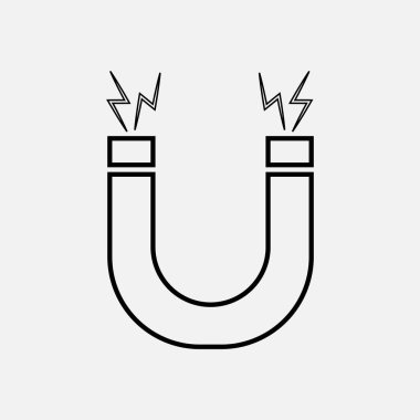 Mıknatıs simge vektör sanat tasarım