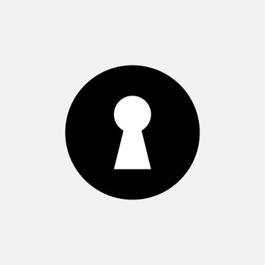 anahtar deliği simge vektör tasarımı