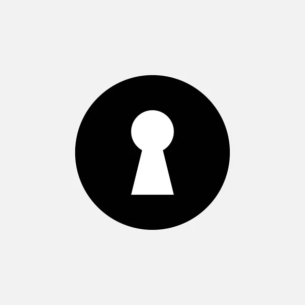 Schlüsselloch Icon Vektordesign — Stockvektor