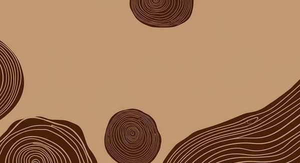 abstract brown background with lines and waves