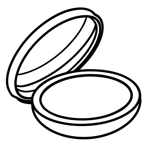 Compact Powder Line Art Coloring Page
