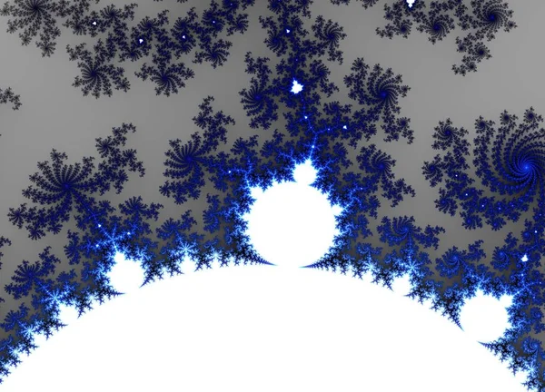 dekorasyon için sihirli parlak mavi fraktallar