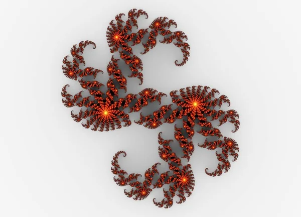 dekorasyon için parlak orman fraktalları