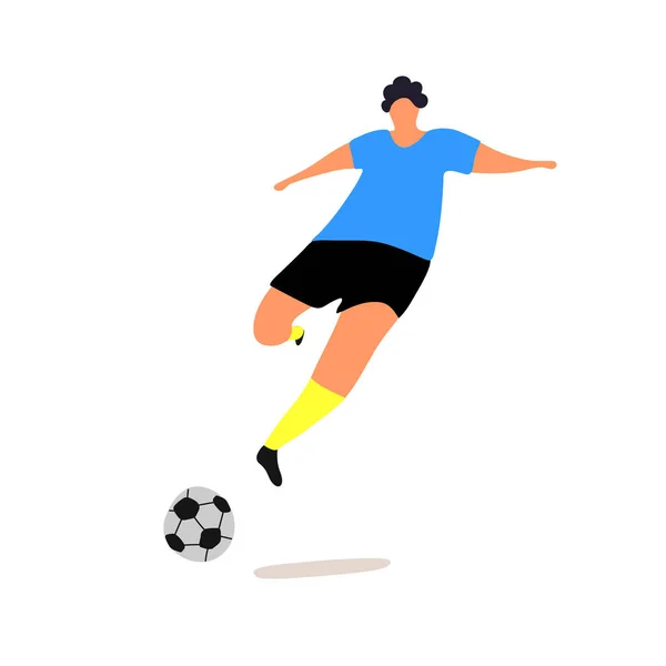 Ποδόσφαιρο Παιχνίδι Χειρός Εικόνα Χρώμα Άντρες Μοντέρνα Είδη Αθλητικών Ειδών — Διανυσματικό Αρχείο