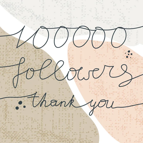 100000 Αριθμοί Για Τις Ευχαριστίες Ακόλουθοι Σχεδιάζουν Σας Ευχαριστώ Οπαδούς — Διανυσματικό Αρχείο