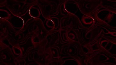 Büyüleyici kırmızı soyut dalgalar pürüzsüz bir şekilde koyu bir arka plana doğru akıyor.