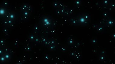 Büyüleyici parlayan parçacıklar arkaplan döngüsü canlandırması 4k çözünürlükte