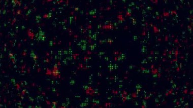 Dijital ızgara ve ışık efektli soyut geleceksel teknoloji arka plan videosu