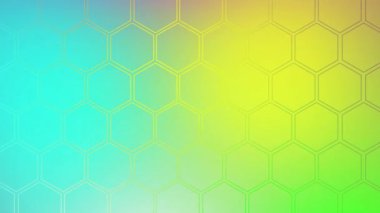 Film şeridi kenarlığı ile soyut altıgen desen animasyonu