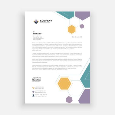 Temiz ve modern profesyonel bir şirket antetli kâğıt dizaynı. Ticari markalaşma, resmi belgeler ve şirket kırtasiyesi için mükemmel. Tamamen düzenlenebilir ve ölçeklenebilir tasarım, özelleştirme için vektör eps dosyasını içerir.