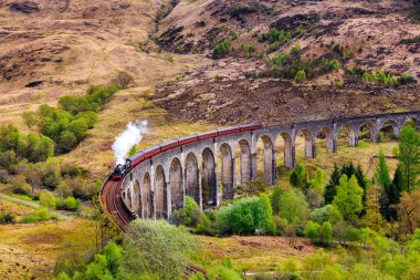 Yakınındaki Fort William Glenfinnan demiryolu viyadük