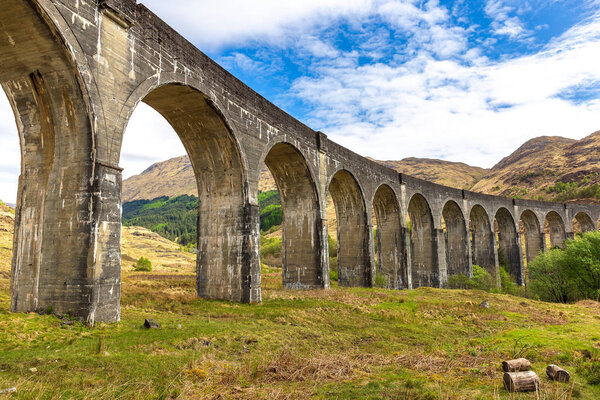 Glenfinnan railway viaduct near Fort William