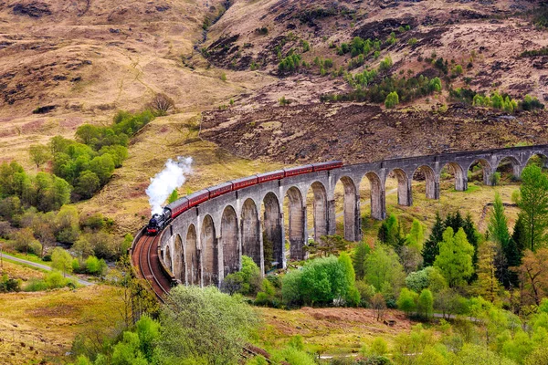 Yakınındaki Fort William Glenfinnan Demiryolu Viyadük — Stok fotoğraf