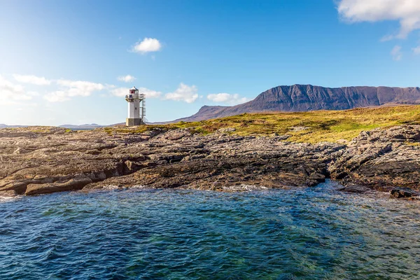 Rhue Lighthouse Entrance Loch Broom — Stock Photo, Image