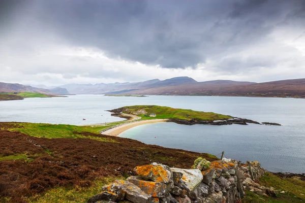 Gezichtspunt Heilam Lairg Loch Eriboll — Stockfoto