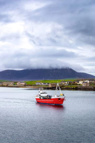 A ship in the harbor of Stromness, Orkney Islands