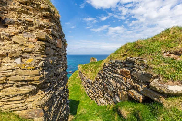 Ruines Château Findlater Près Village Cullen — Photo