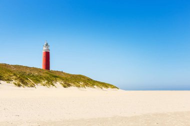 Hollanda adası Texel üzerinde Deniz Feneri Eierland