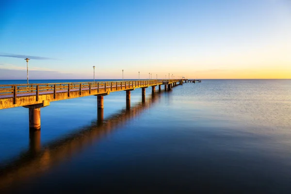 Pier of Ahlbeck on Usedom — Stock Photo, Image