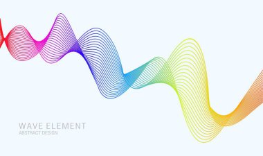 Renkli vektör arkaplanlı dijital frekans dengeleyici. İş sunumu arka planı kullanılarak vektör içinde tasarım için biçimlendirilmiş satır sanatı ögesi.