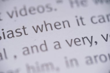 Kelime Kitaptaki cümlede.