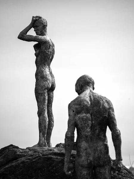 Estatuas Pensativas Montaa Monumento Naturaleza — Fotografia de Stock