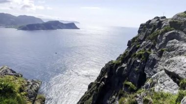 Rocks Mountain sea Runde Norway