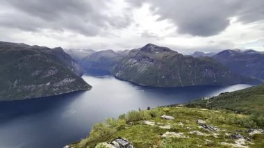 Norway Fjords Autumn Mountains Nature