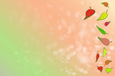 Sonbahar renk yapraklı uzay çerçevesini kopyala. Renkli ve canlı sonbahar arkaplanı.