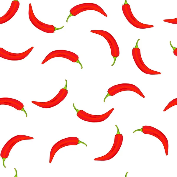 Pimenta Chili Sem Costura Padrão Textura Com Pequenas Pimentas Vermelhas —  Vetores de Stock