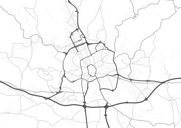 Mapy Drogowej Miasta Brno — Wektor stockowy