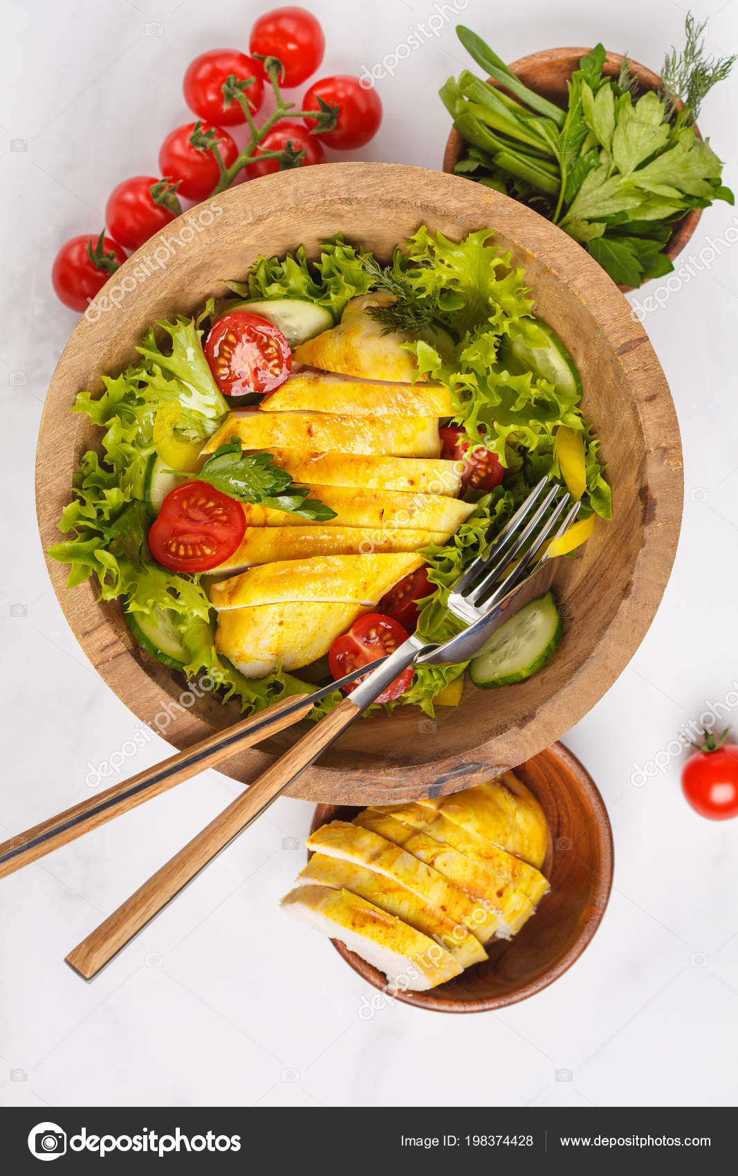 Ensalada con pollo a la plancha dieta Ensalada con pollo a la plancha dieta