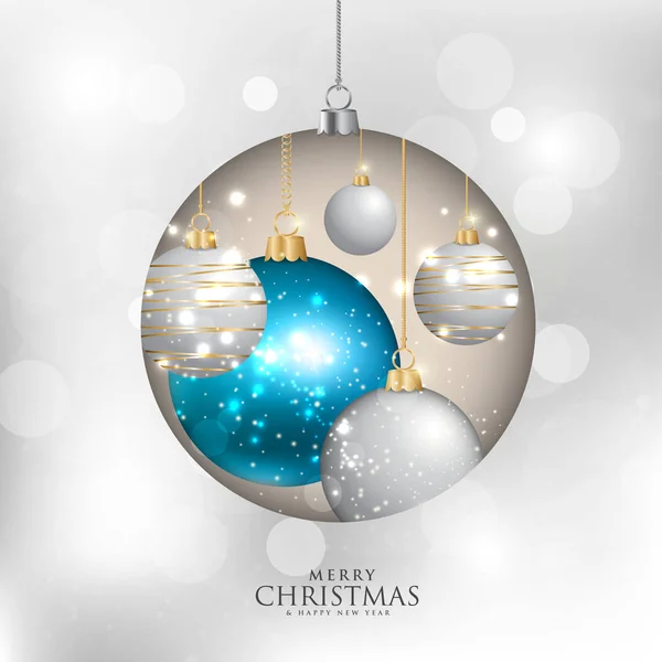 Веселого Різдва Щасливого Нового Року Плакат Плоска Векторна Ілюстрація — стоковий вектор