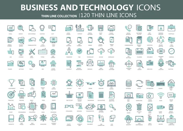 Negocios Marketing Programación Gestión Datos Conexión Internet Redes Sociales Informática — Archivo Imágenes Vectoriales