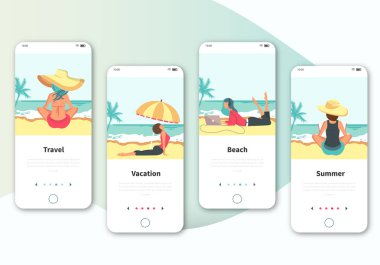 Seyahat prim vektörü için kullanıcı arayüzü kiti